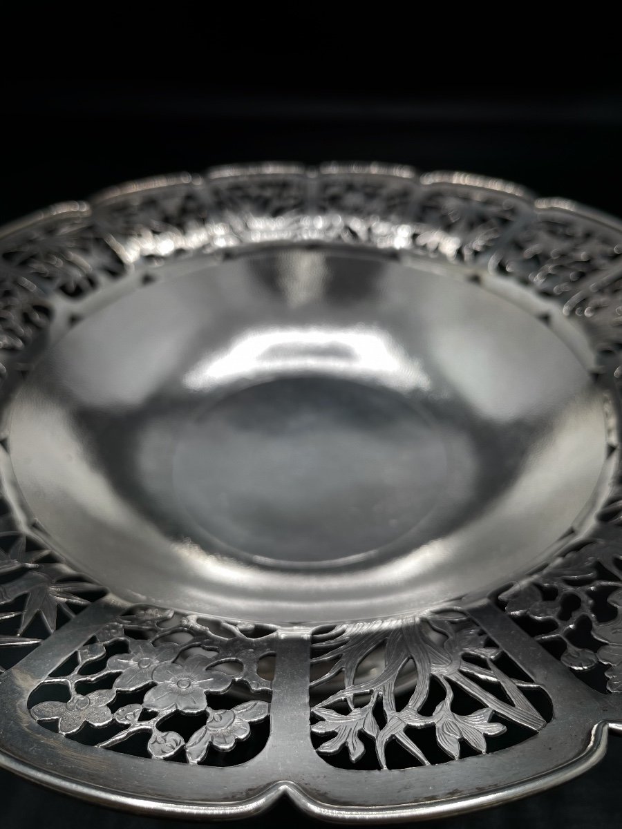 Ansé Basket In Chinese Silver Late 19th-photo-2