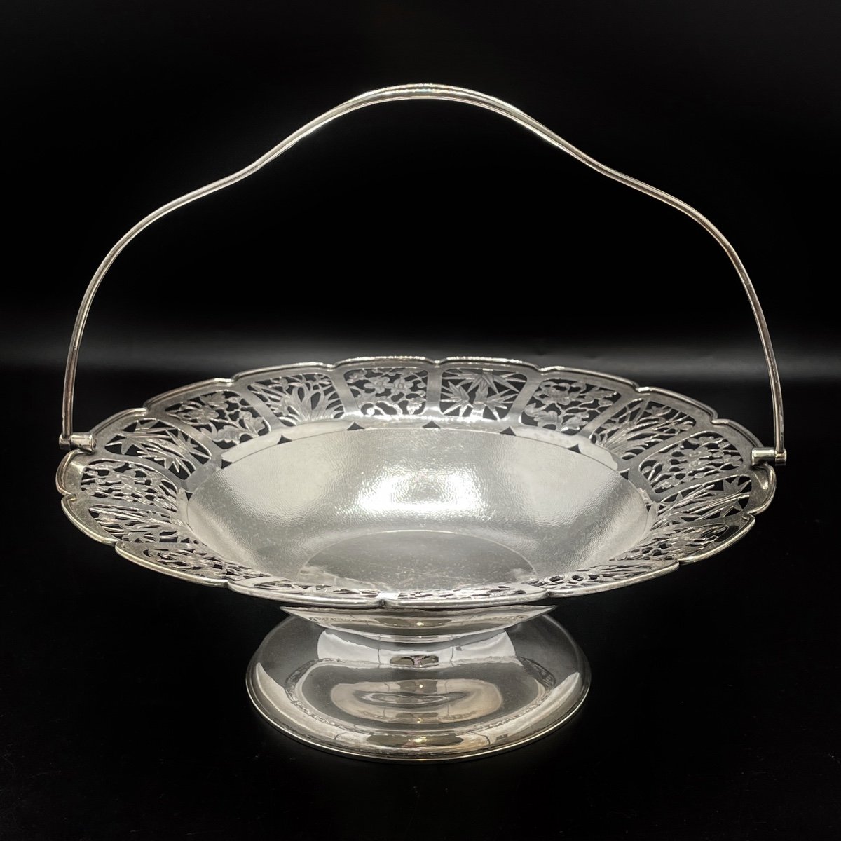Ansé Basket In Chinese Silver Late 19th