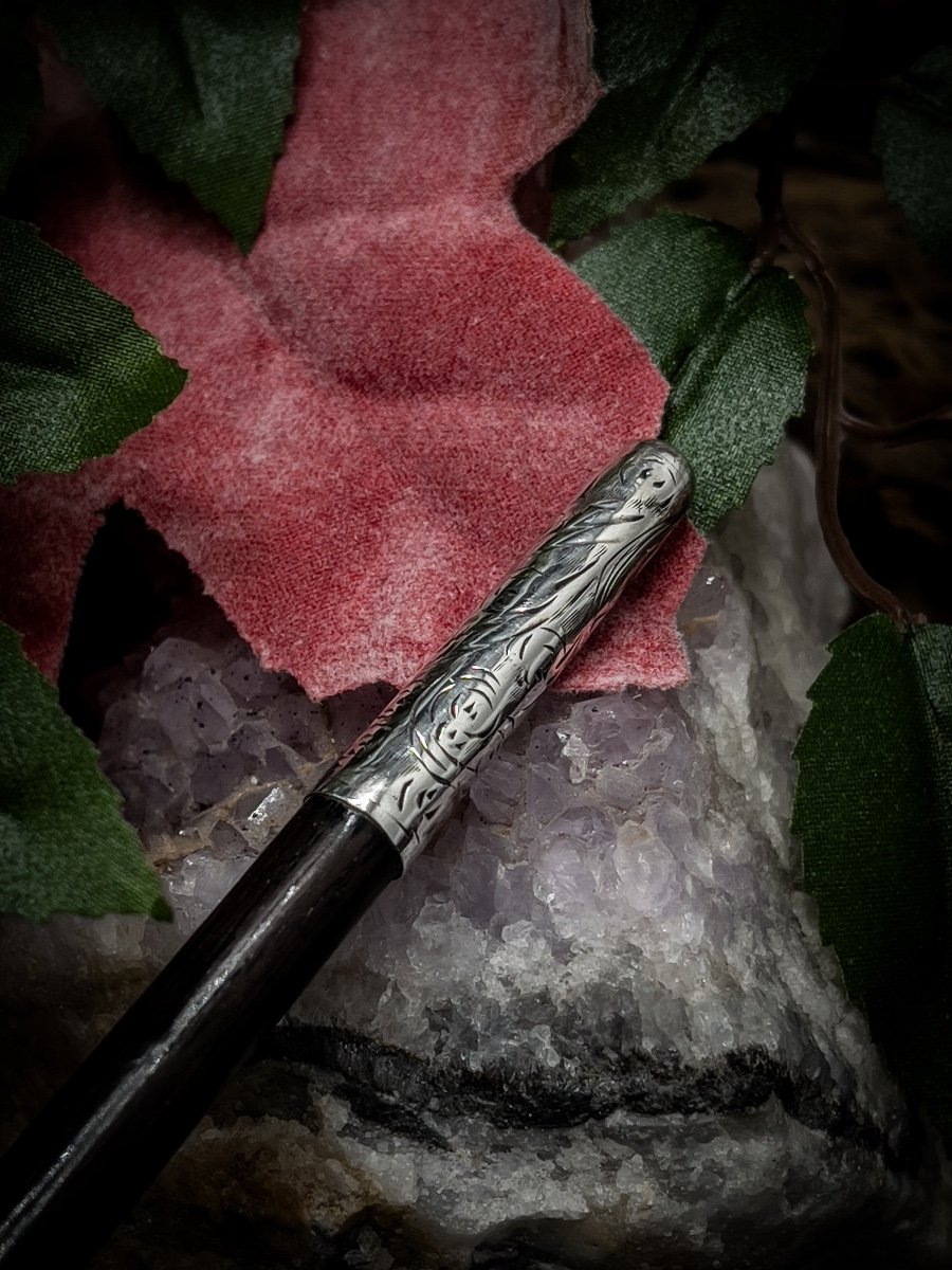 Ebony And Silver Conductor's Wand-photo-3