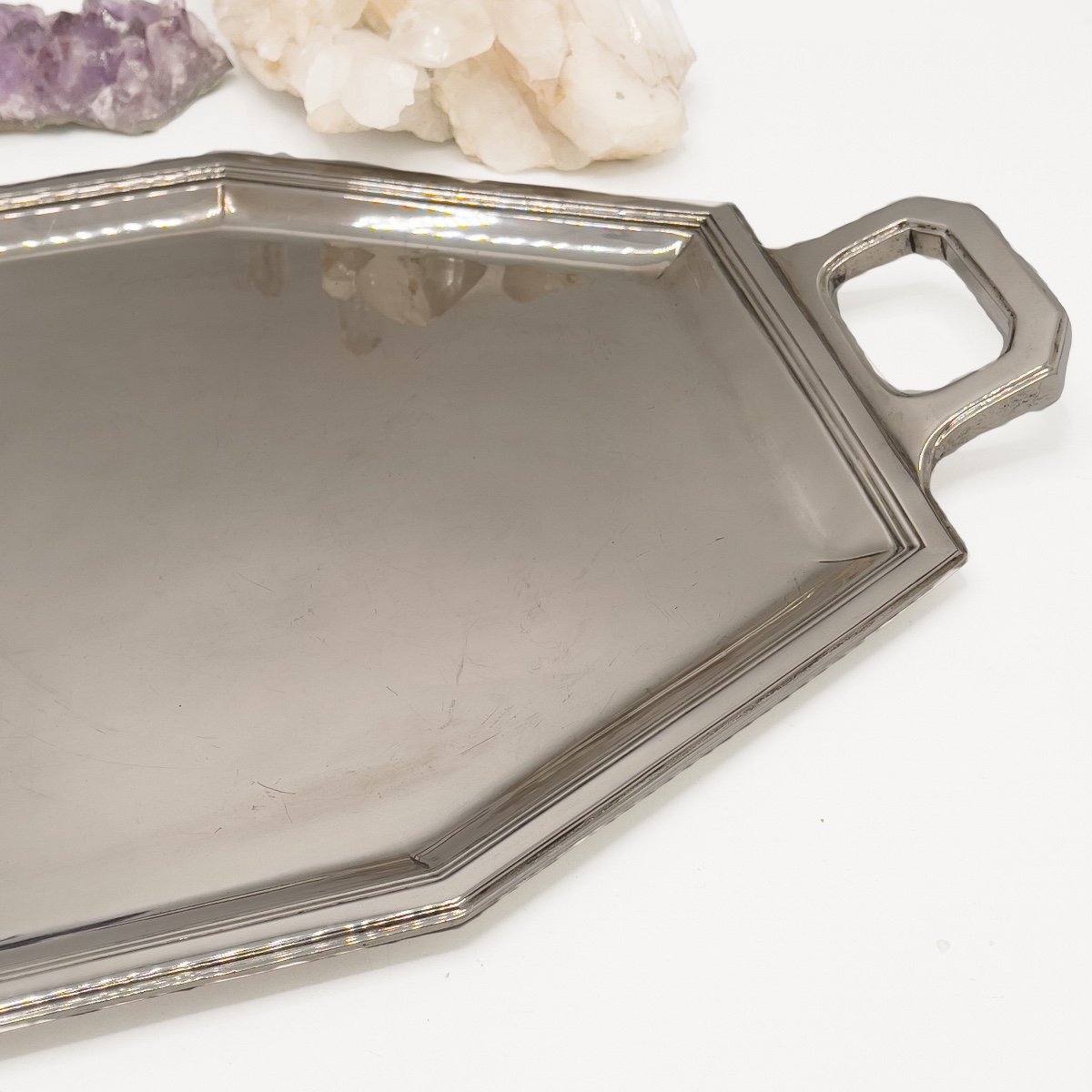 Plateau En Argent Massif Art Déco