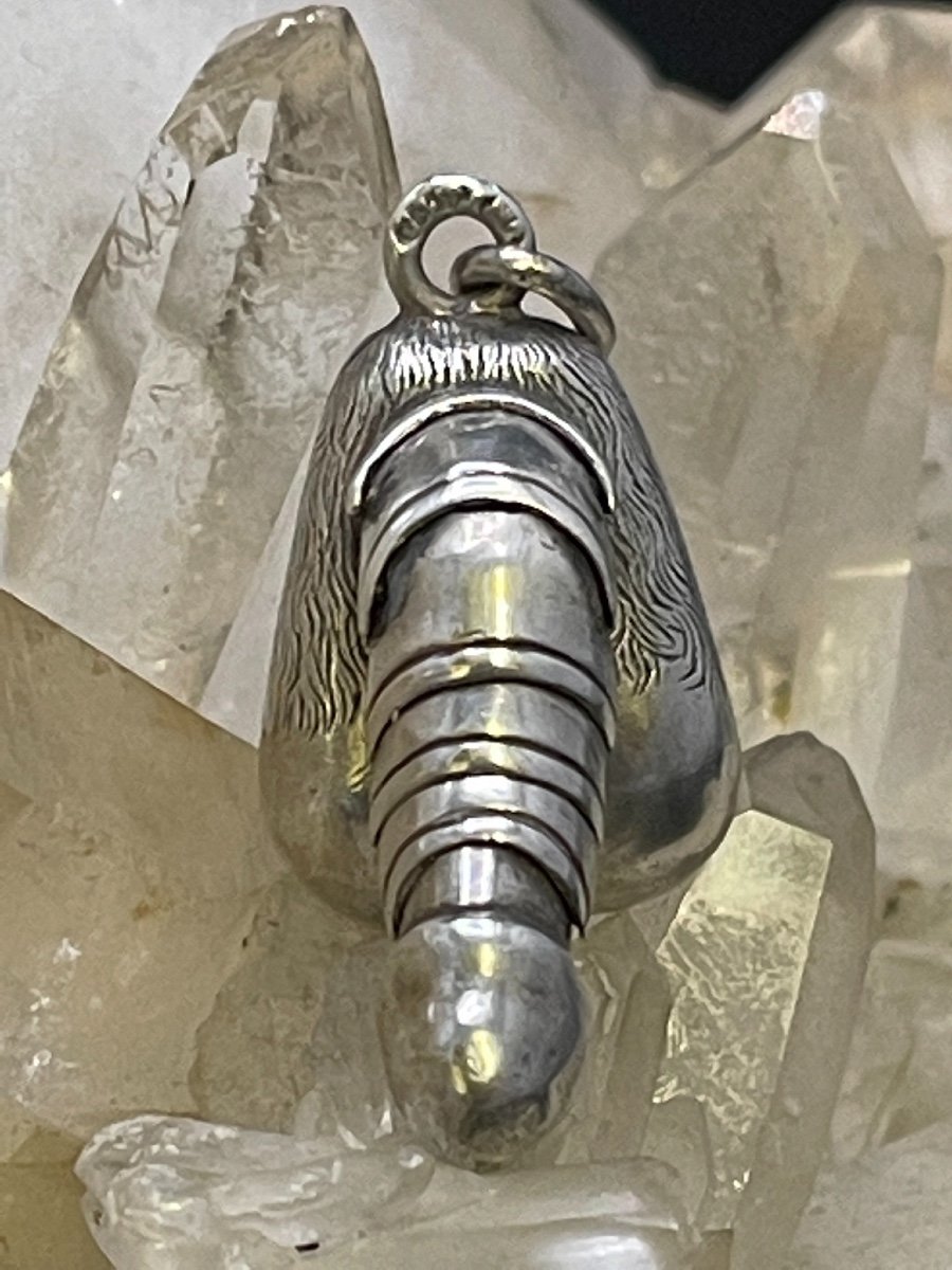 Rarissime Pendentif, Phallus Articulé En Argent Russe-photo-3