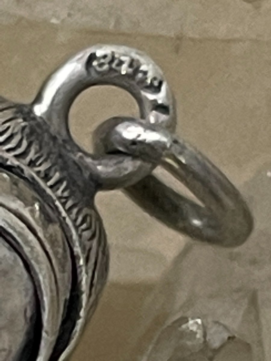 Rarissime Pendentif, Phallus Articulé En Argent Russe-photo-4