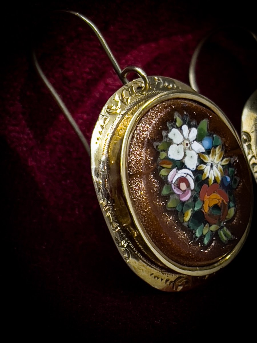 Pair Of Napoleon III Ears Pendants-photo-3