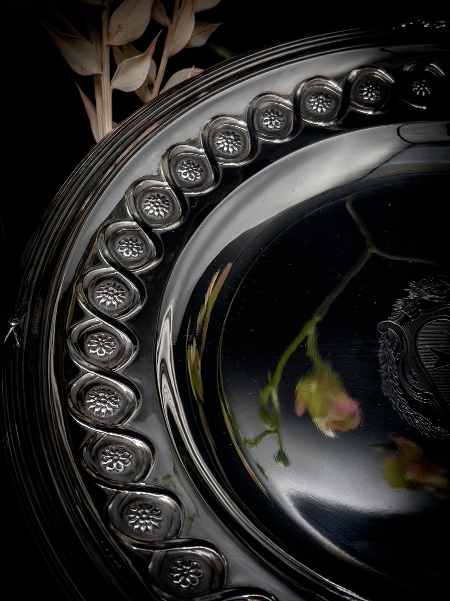 Bointaburet, Series Of Four Plates In Sterling Silver-photo-3