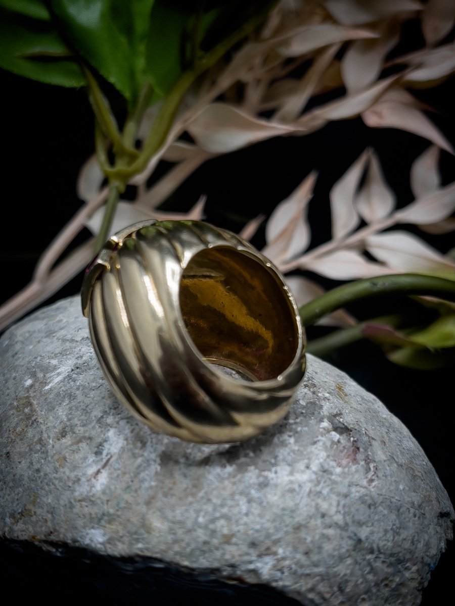 18 K Gold "esoteric" Ring Set With Rubies-photo-1