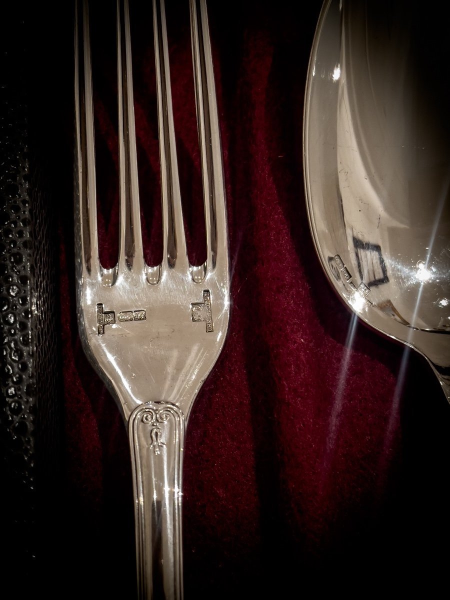 Cutlery Set Christofle Model “malmaison”-photo-4