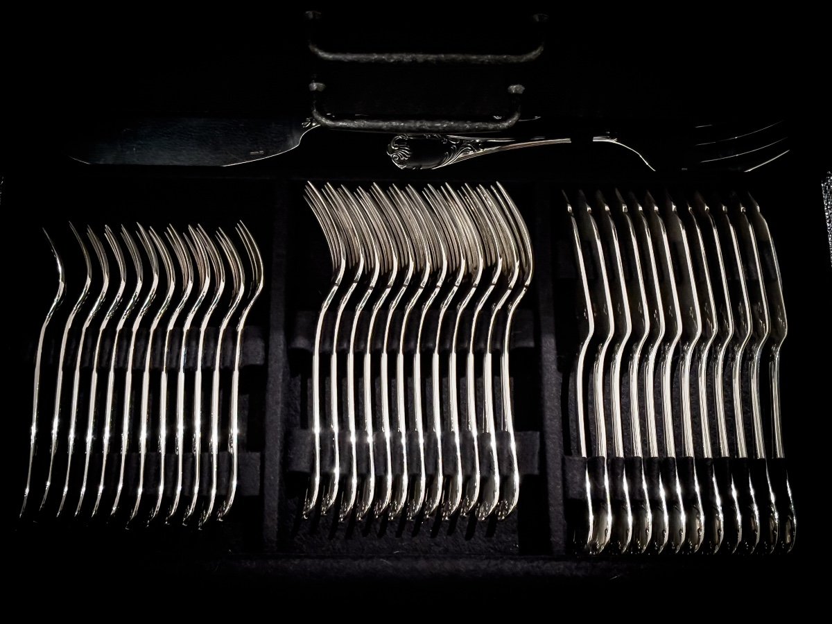 Christofle Housewife For 12 People Model “marly”-photo-6