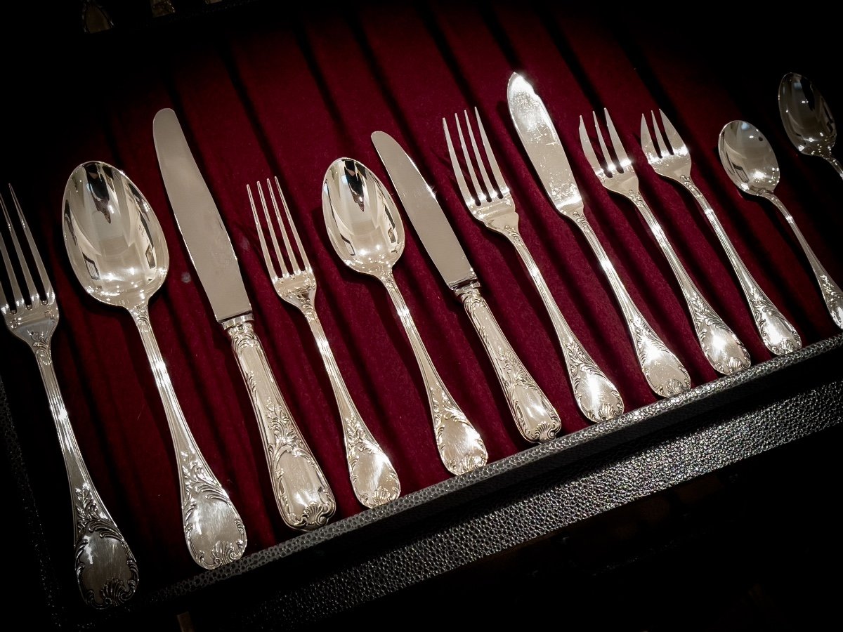 Christofle Housewife For 12 People Model “marly”