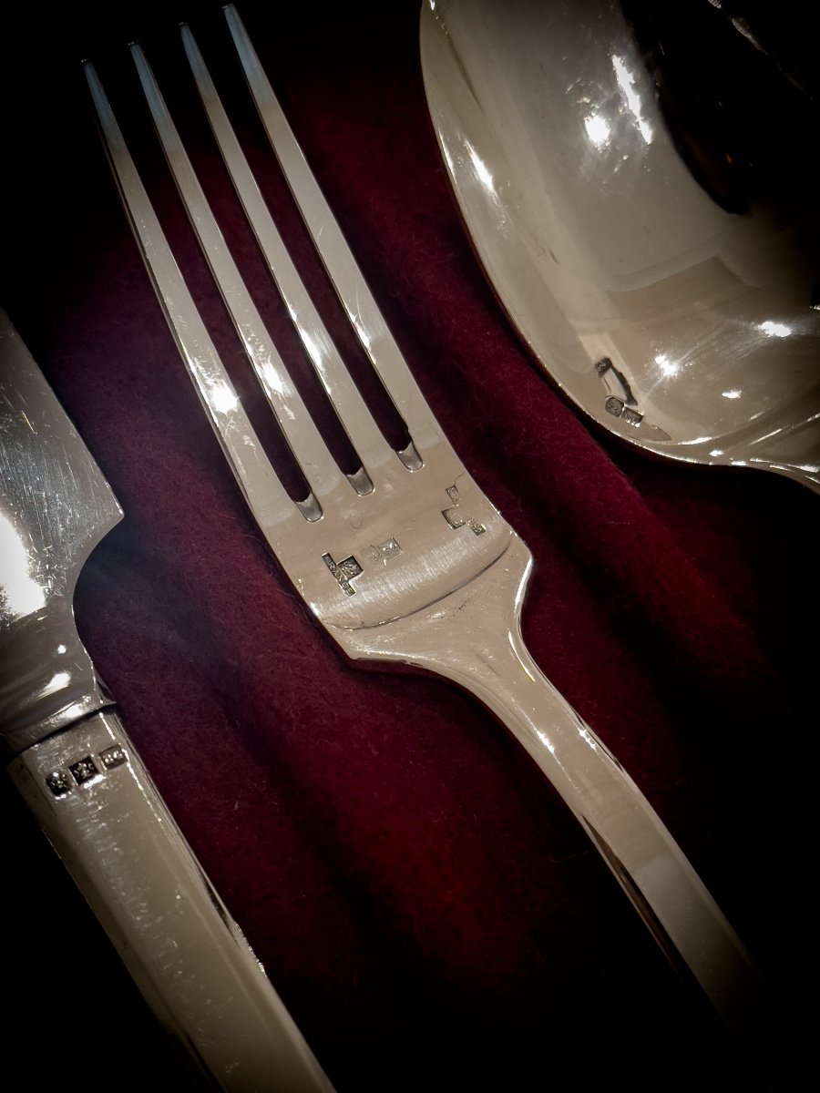 Christofle Cutlery Set For 12 People “concorde” Model-photo-2