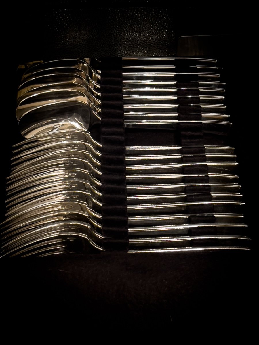 Christofle Cutlery Set For 12 People “concorde” Model-photo-4