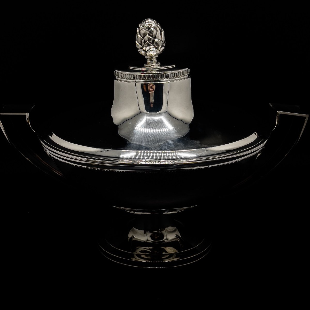 Tureen In Sterling Silver Empire Style