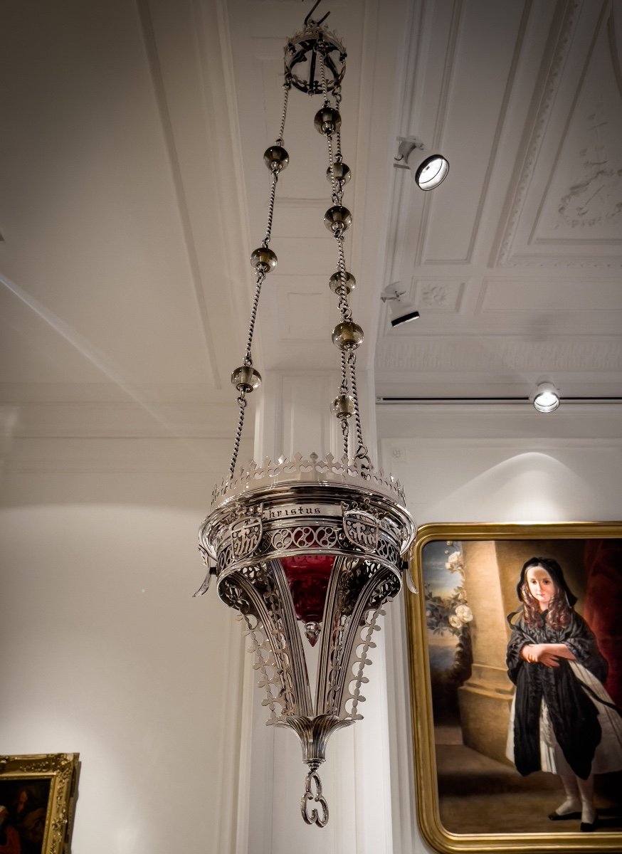 Large Sterling Silver Sanctuary Lamp