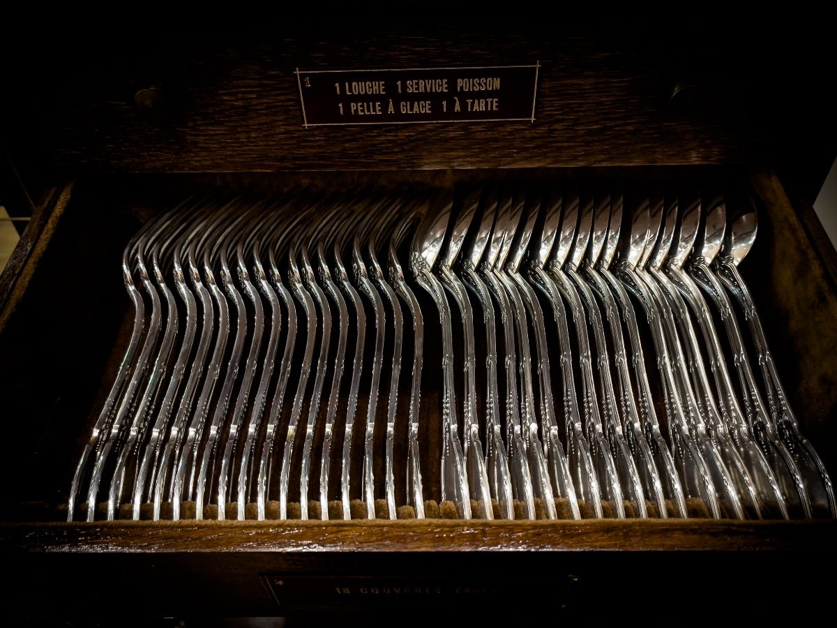 Sterling Silver Cutlery Set By Maison Delheid-photo-1