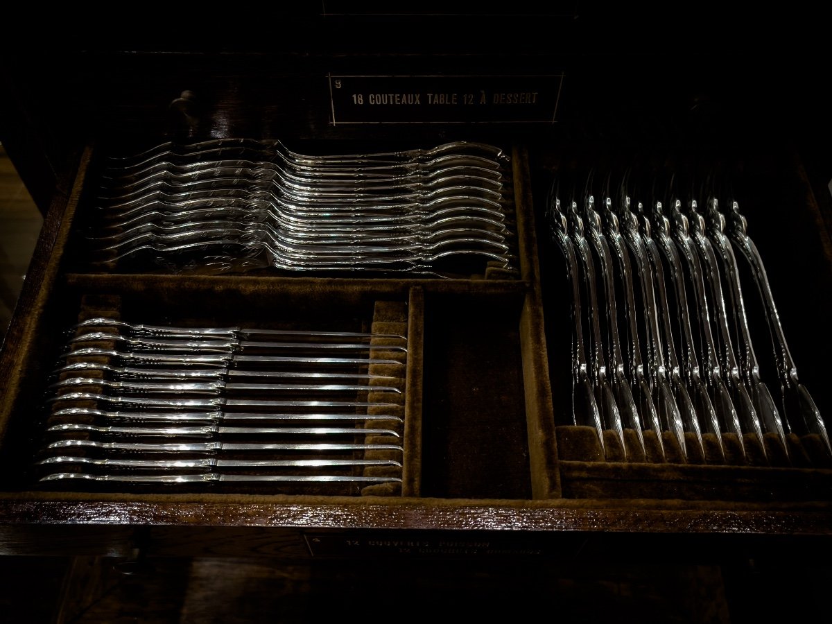 Sterling Silver Cutlery Set By Maison Delheid-photo-5