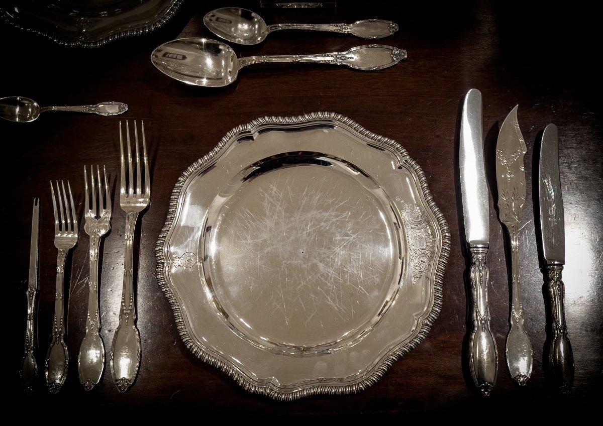 Sterling Silver Cutlery Set By Maison Delheid