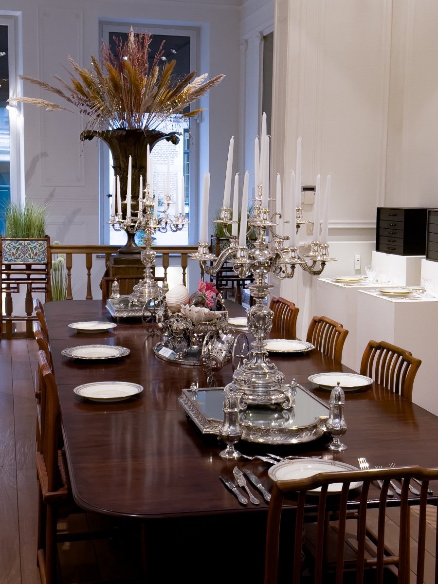Spectacular Pair Of Candelabras In Sterling Silver-photo-3