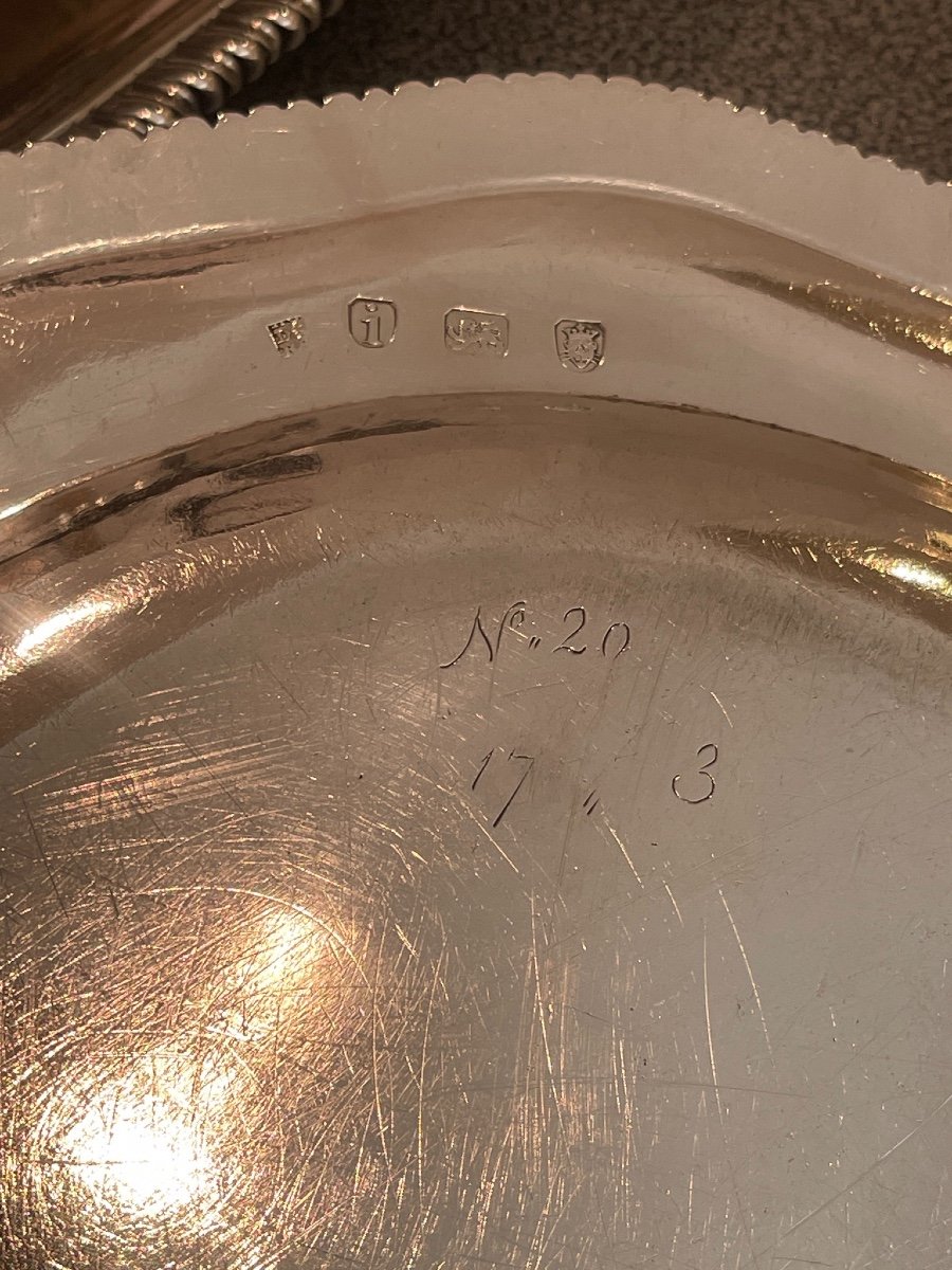 Suite Of Twelve Plates In Sterling Silver-photo-3