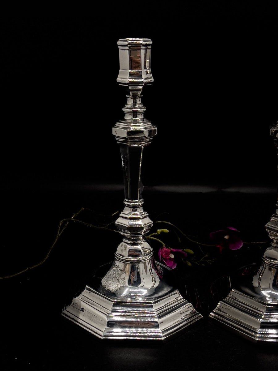 Pair Of Candlesticks Paris - 1728/1729-photo-2