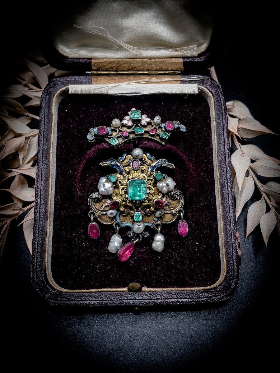 Exceptional Hungarian Brooch 17th-photo-2