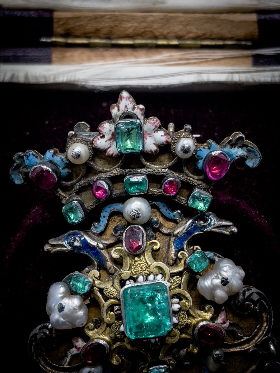 Exceptional Hungarian Brooch 17th-photo-3