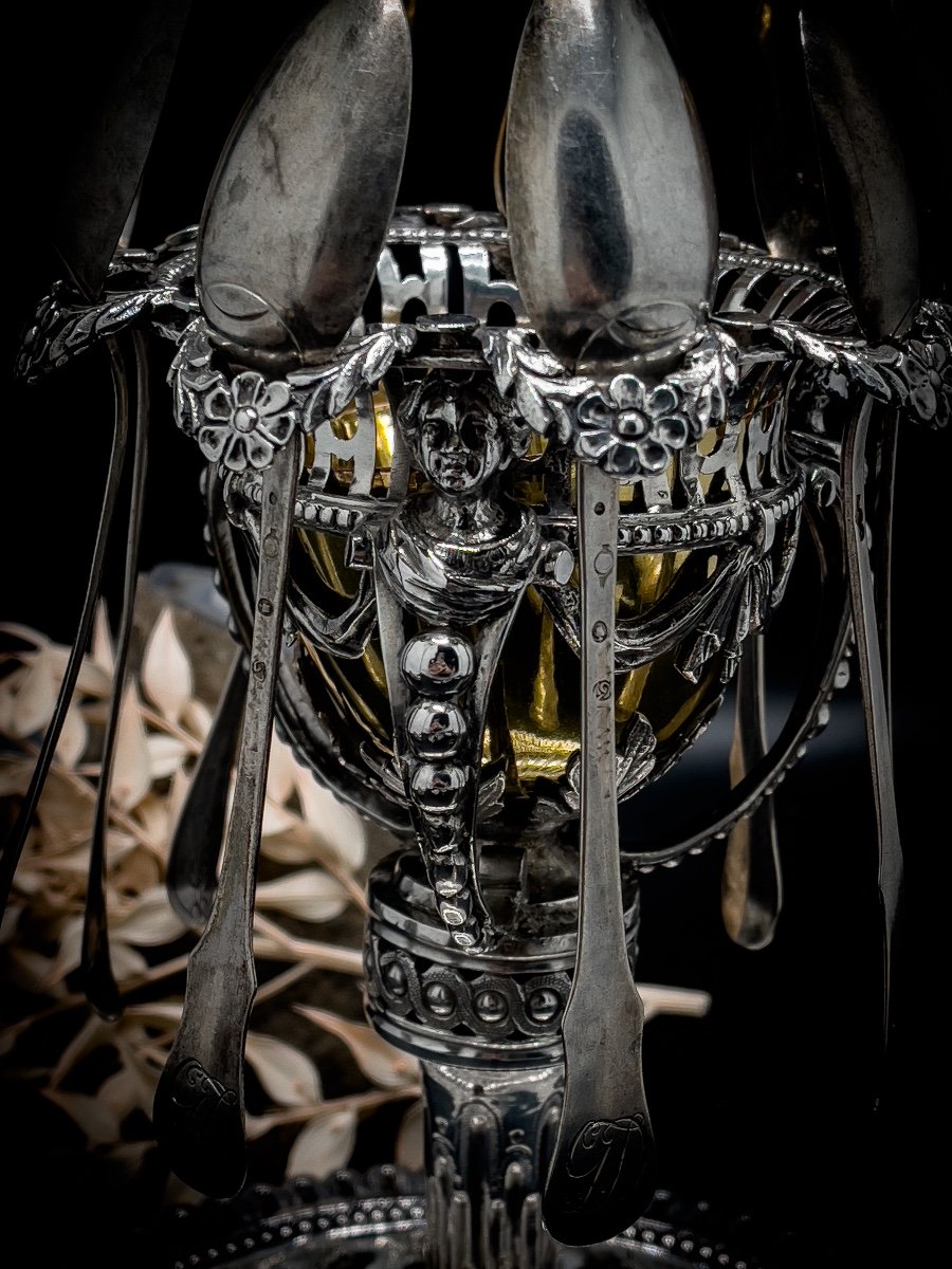 Louis XVl Silver Sugar Bowl-photo-2