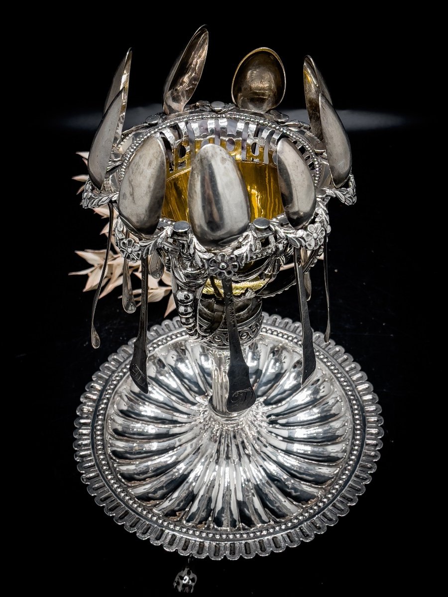 Louis XVl Silver Sugar Bowl-photo-3
