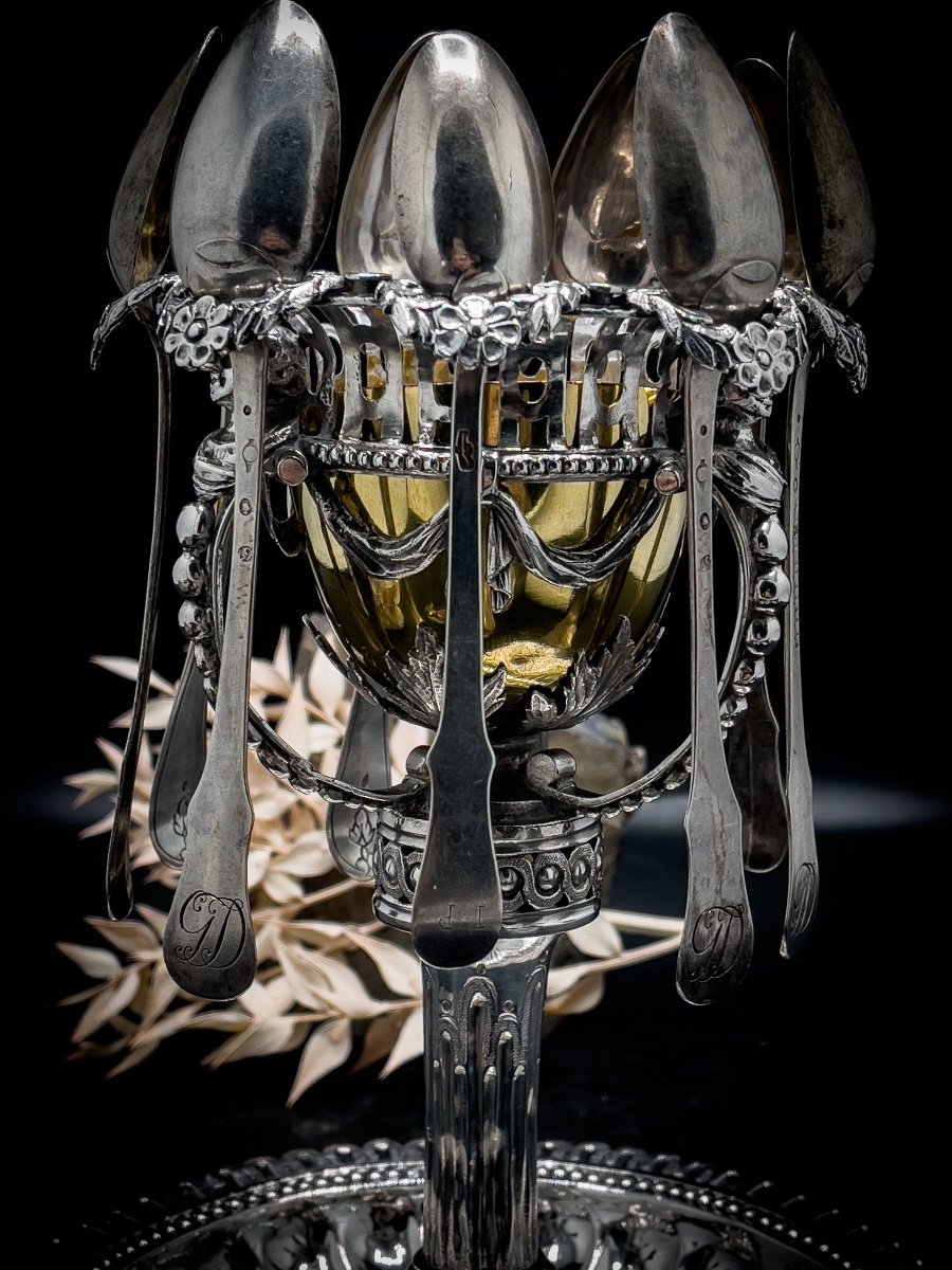 Louis XVl Silver Sugar Bowl-photo-6