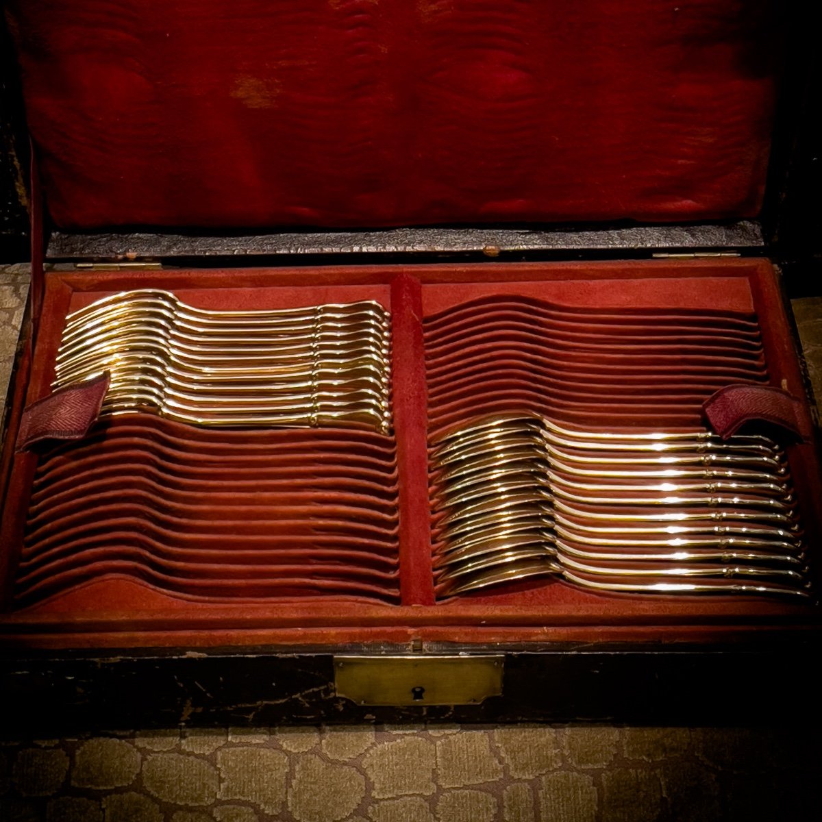 Vermeil Dessert Cutlery (silver 950/1000)-photo-2