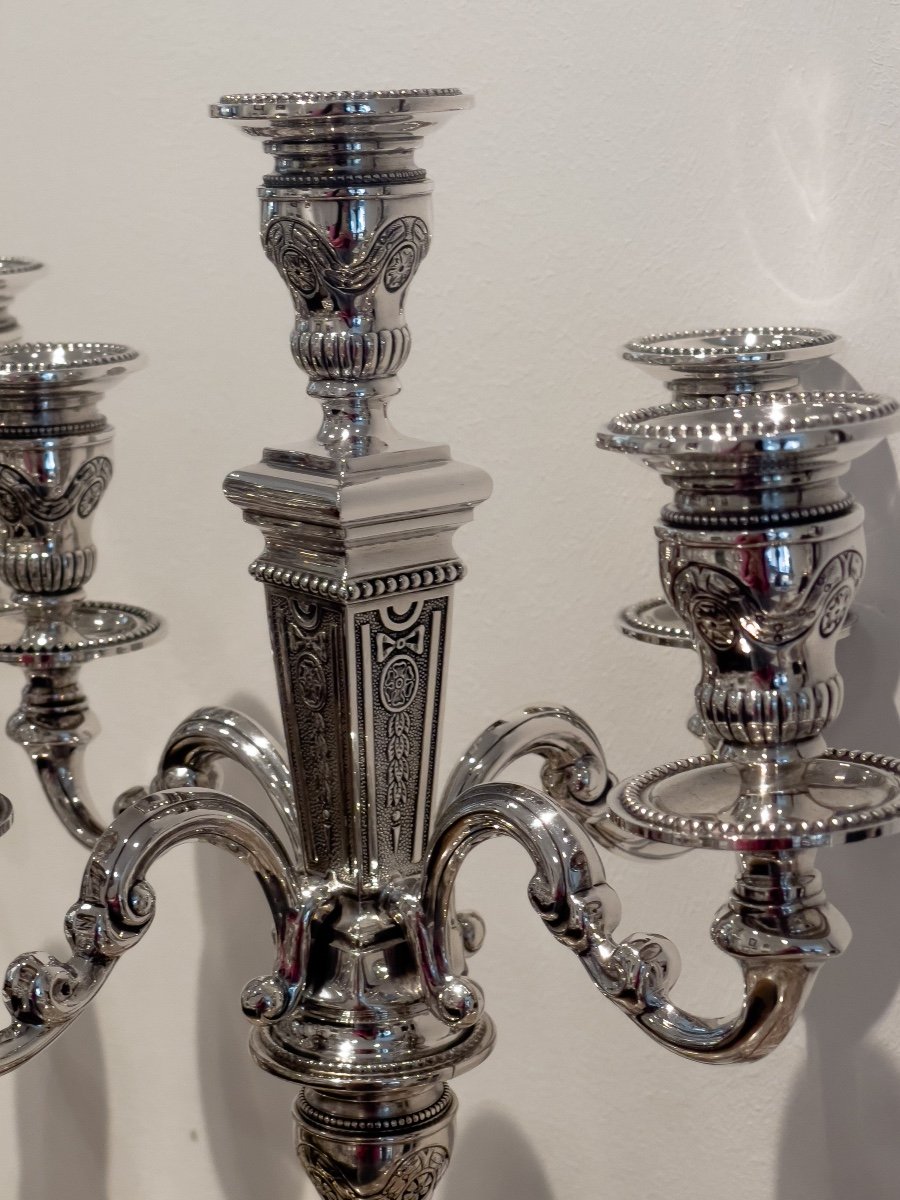 Série De Trois Candélabres De Style Louis XVI -photo-1