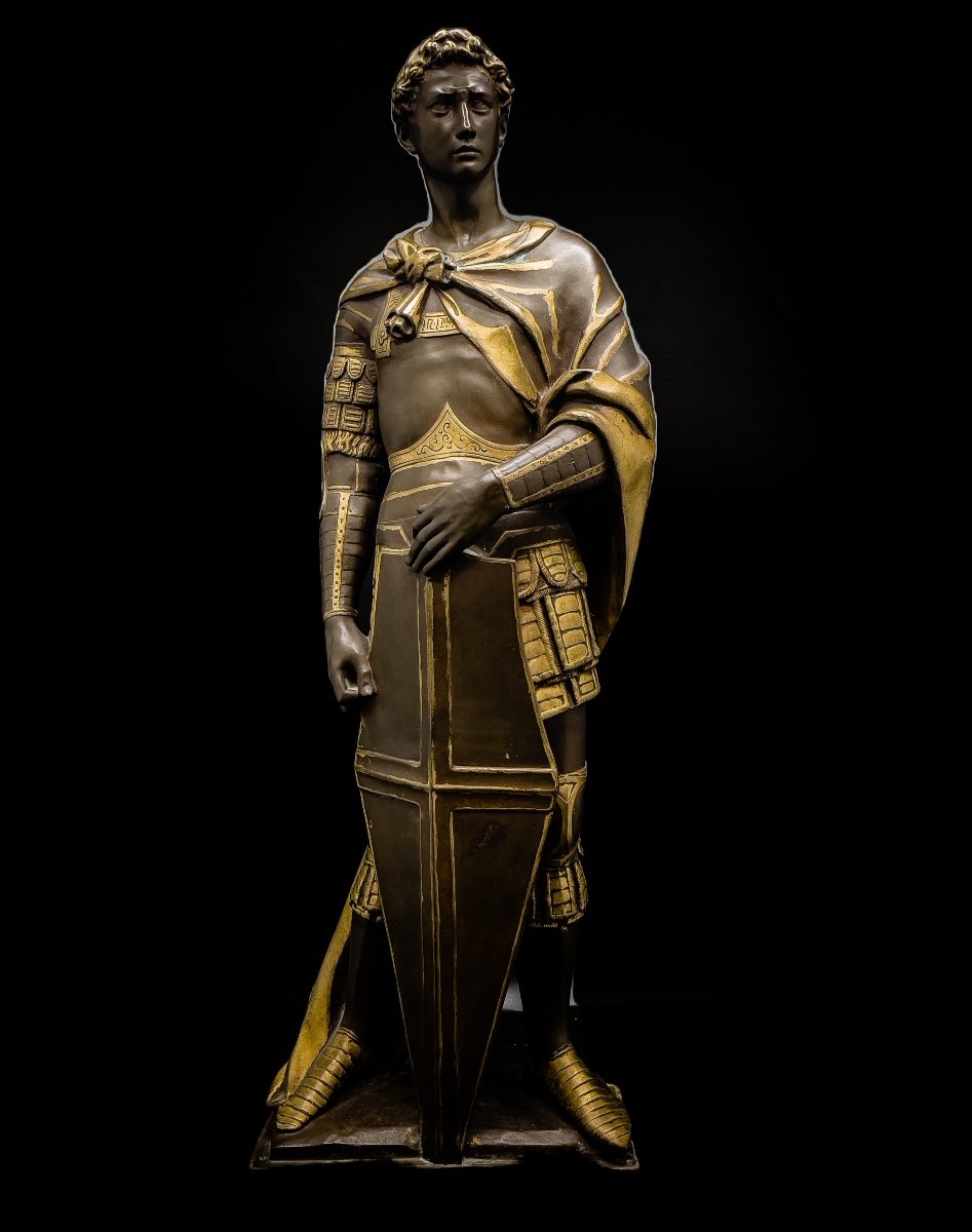 Saint-george After Donatello, Fonte De Barbedienne In Paris