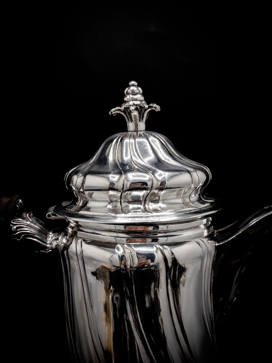 Ghent 1778, Large Coffee Maker In Sterling Silver, “torso” Model-photo-2