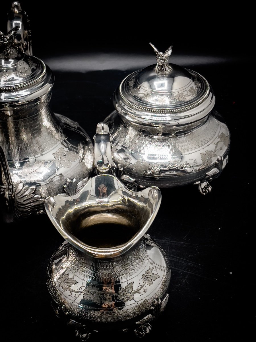Wolfers Louis Coffee And Tea Service In Sterling Silver 834/1000-photo-6
