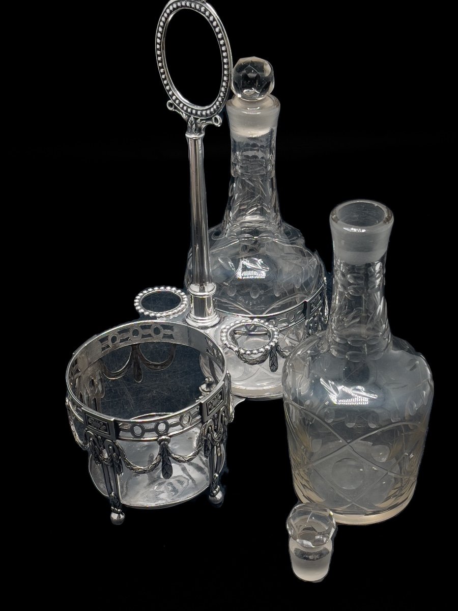 Henricus Millé, Vinegar Cruet In Solid Silver-photo-4