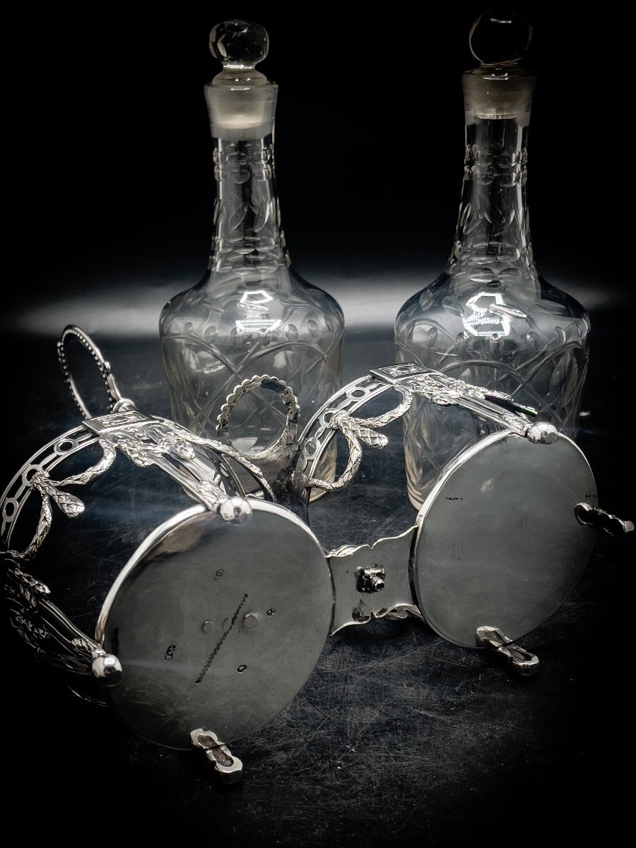 Henricus Millé, Vinegar Cruet In Solid Silver-photo-1