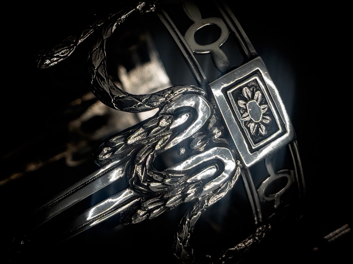Henricus Millé, Vinegar Cruet In Solid Silver-photo-3