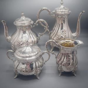 Coffee And Tea Service In Sterling Silver (4 Pieces)