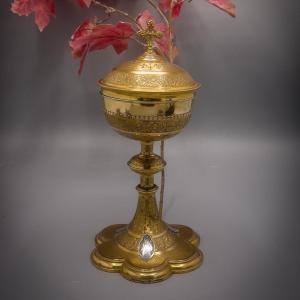 Ciborium In Sterling Silver And Pomponne 19th