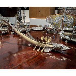 Sturgeon Caviar Spoon Holder
