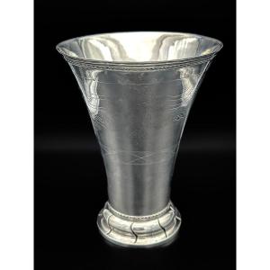 Grande Timbale Tulipe En Argent Massif C P Modin