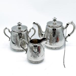Russian Tea Service In Sterling Silver