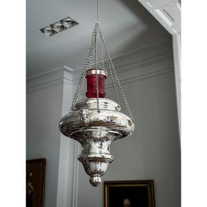 Lampe De Sanctuaire En Argent époque Napoléon III