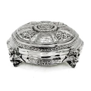 Large Box In 800/1000 Sterling Silver 