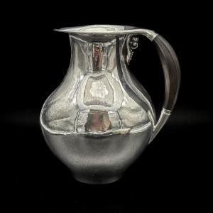 Georg Jensen – Hammered Silver Jug, Model 385a, Design Johan Rohde  