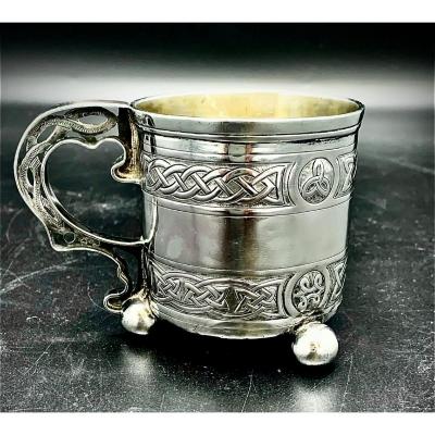 Timbale Irlandaise En Argent 1874-1875