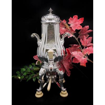 Solid Silver Tea Fountain By Roger & Fils