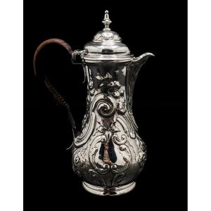 Coffee Pot In Sterling Silver London 1746