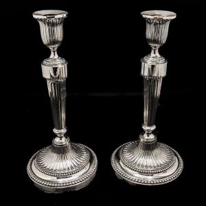 Pair Of Candlesticks 18th Antwerp