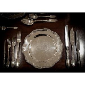 Sterling Silver Cutlery Set By Maison Delheid