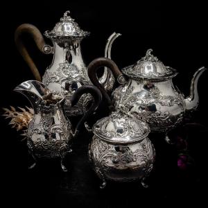 800/1000 Sterling Silver Coffee And Tea Service