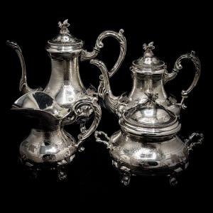 Wolfers Louis Coffee And Tea Service In Sterling Silver 834/1000